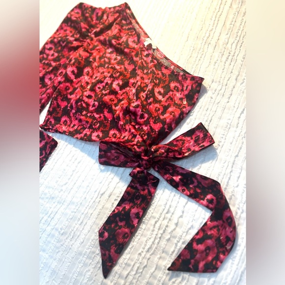 🩷✨NWT Leith Long Sleeve One‎ Shoulder Tie Top Blouse✨🩷 - Picture 9 of 10